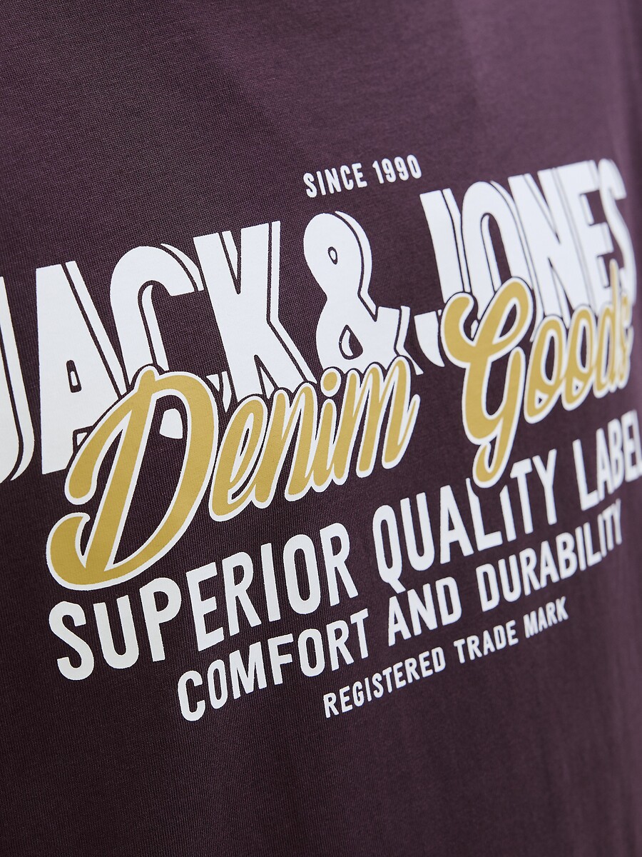 JACK & JONES<br>Camiseta de gola redonda com o logotipo Jje