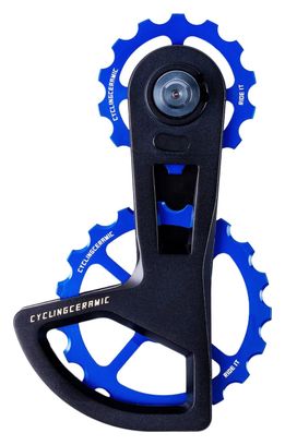 Chape de Dérailleur CyclingCeramic OSPW Race 14/19T pour Dérailleurs Shimano Ultegra / Ultegra Di2 et Dura-Ace / Dura-Ace Di2 11/12V Bleu