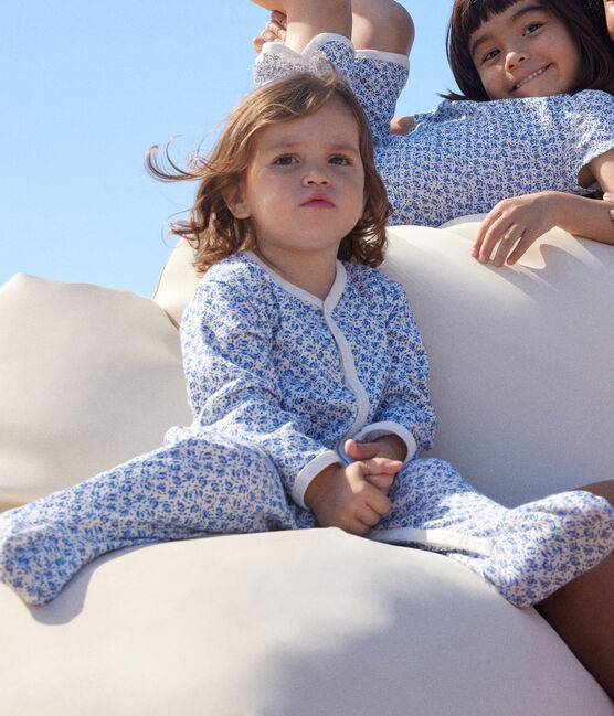 Pyjama imprimé fleurs en coton bébé