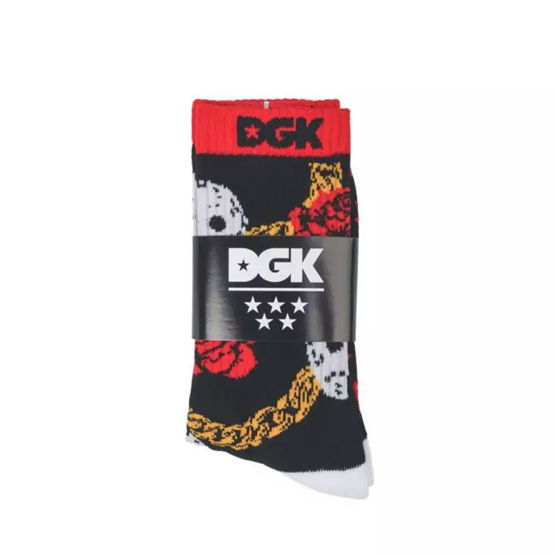 Chaussettes skate DGK SKATEBOARDS Prestige Crew Noir