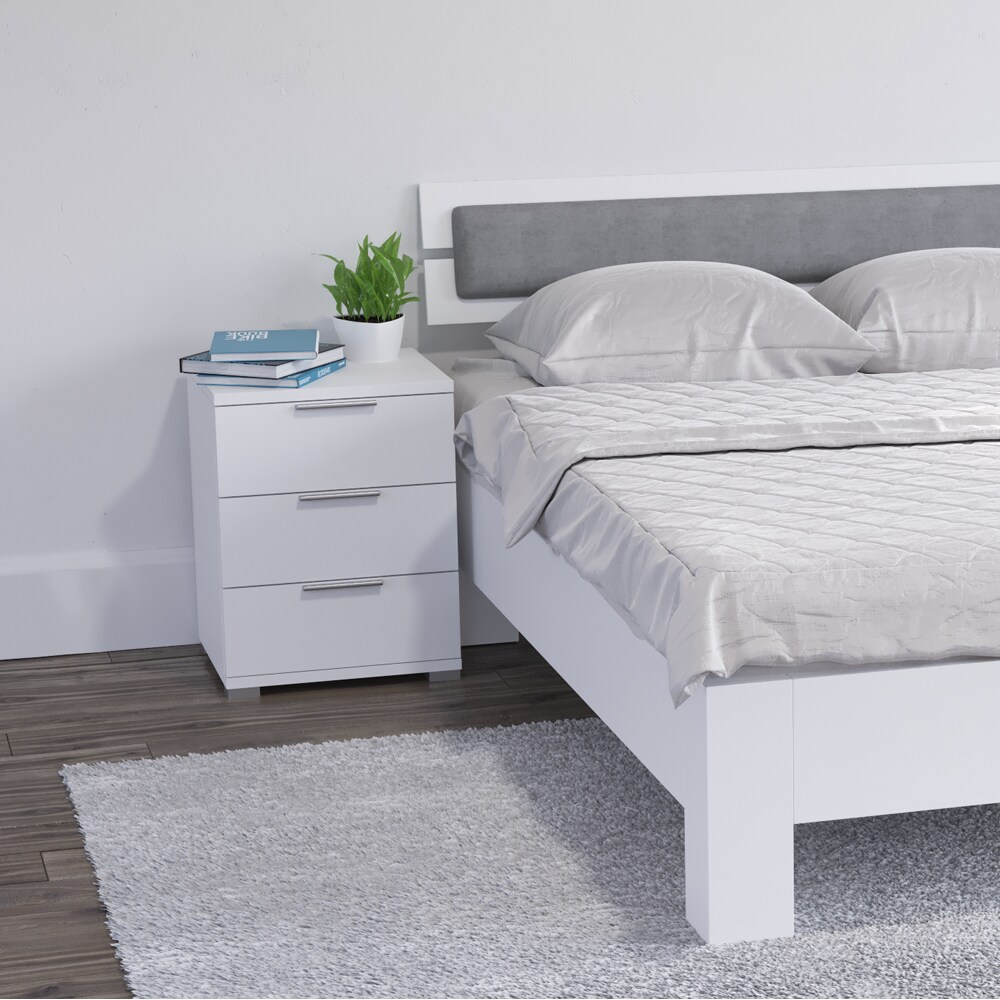 VICCO Nachtschrank Kommode Nachttisch Schublade Ablage 2er Set Schlafzimmer Weiß