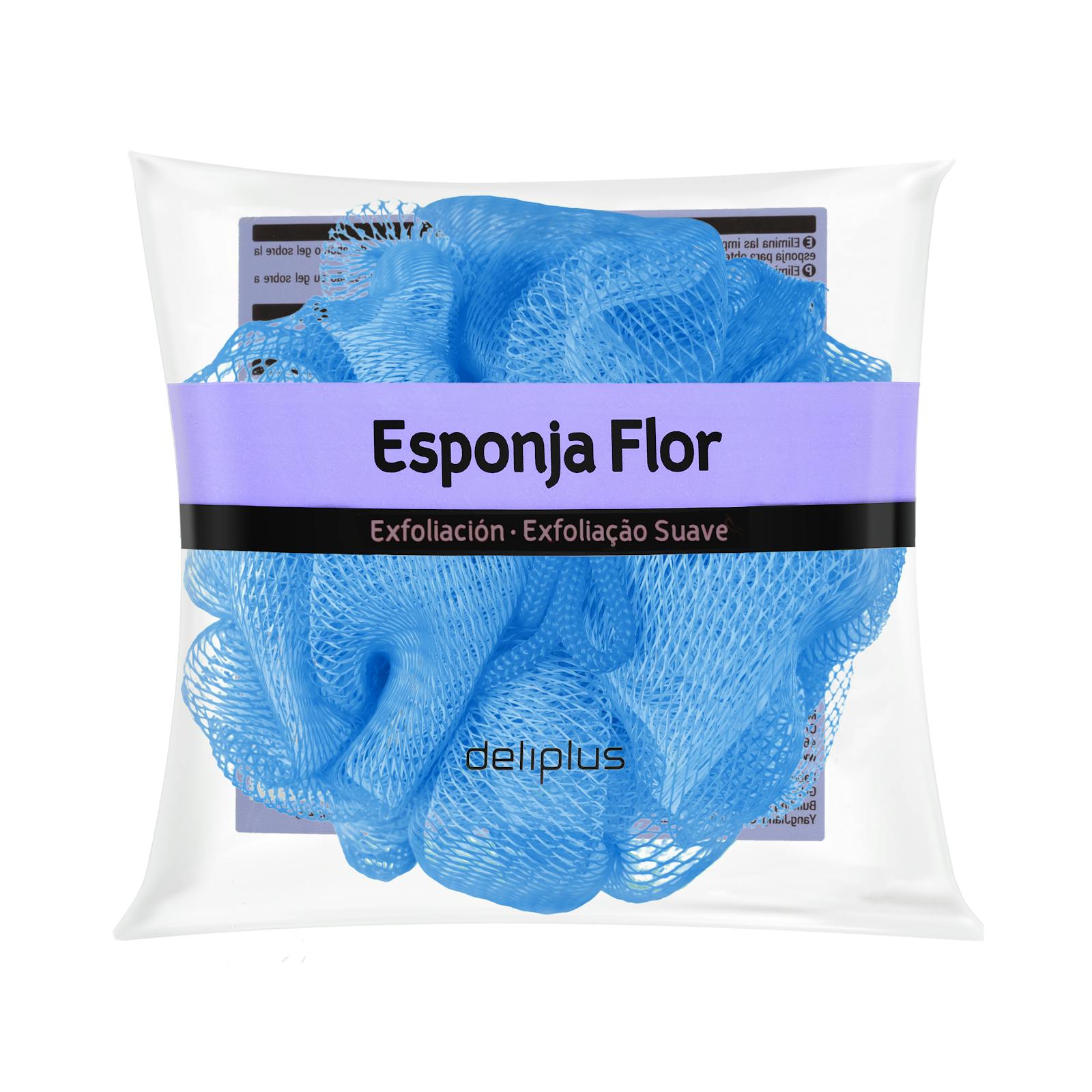 Éponge de bain aux fleurs Deliplus exfoliante douce