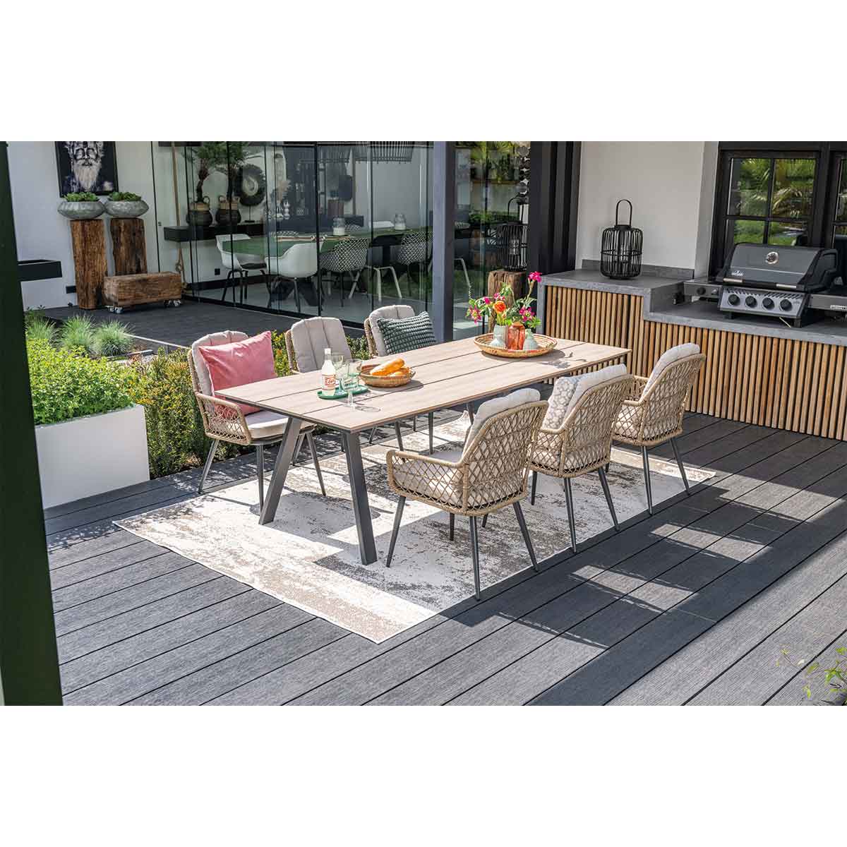 Garden Impressions Allasio dining fauteuil - carbon black