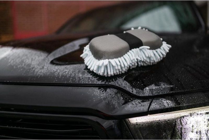Gripvast - Washandschoen - Koraalchenille - Voor Auto