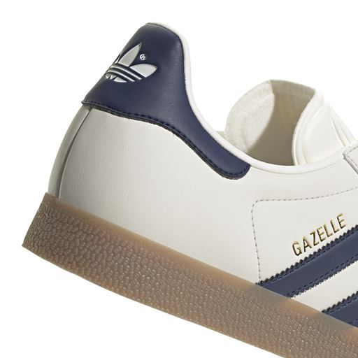 Adidas Gazelle Sneakers, Cloud White/Dark Blue/Gum, 45 1/3