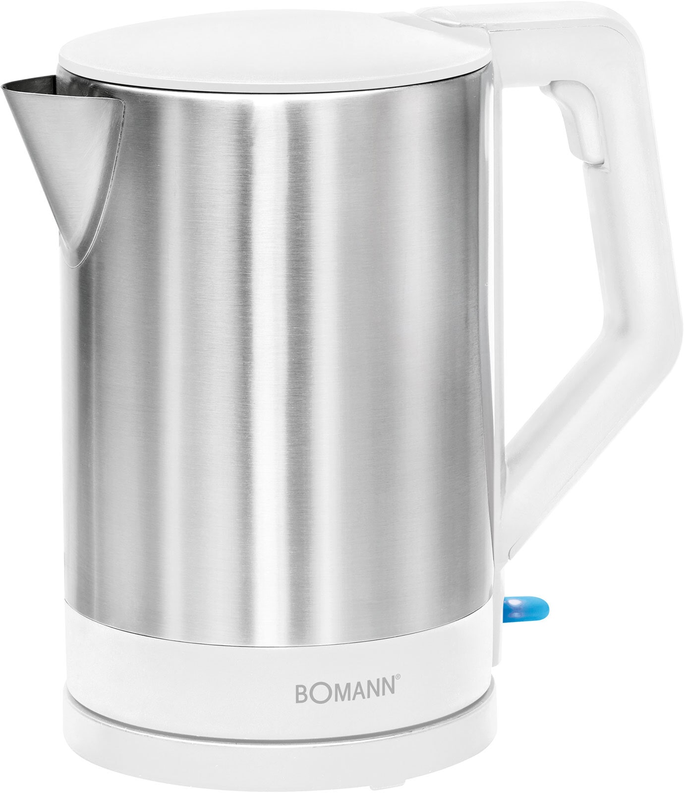 BOMANN WasserkocherWKS 3002 Edelstahl weiß