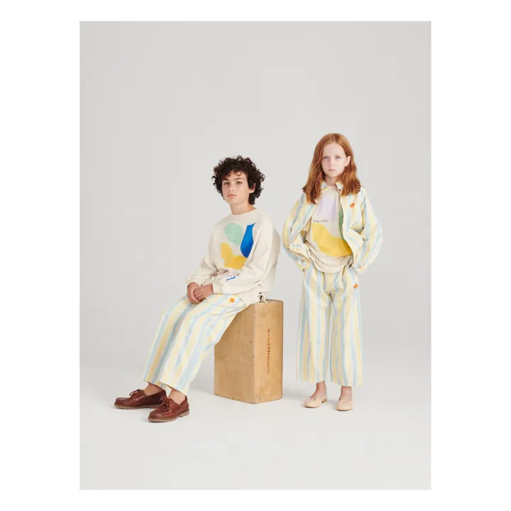 True Artist Pantalon Couleur Rayé | Vanille