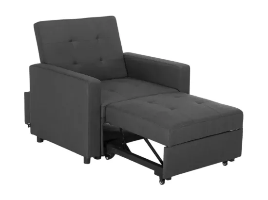 Fauteuil-lit peu encombrant avec accoudoirs au design moderne Zeta