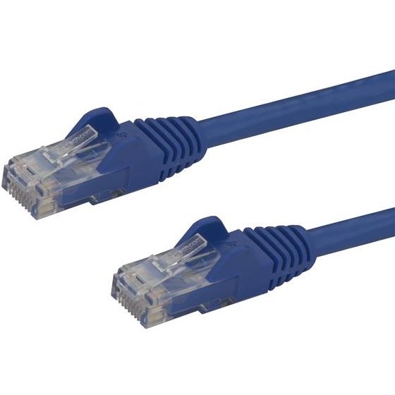 StarTech.com Câble réseau Cat6 Gigabit UTP sans crochet de 15m - Cordon Ethernet RJ45 anti-accroc - M/M - Bleu