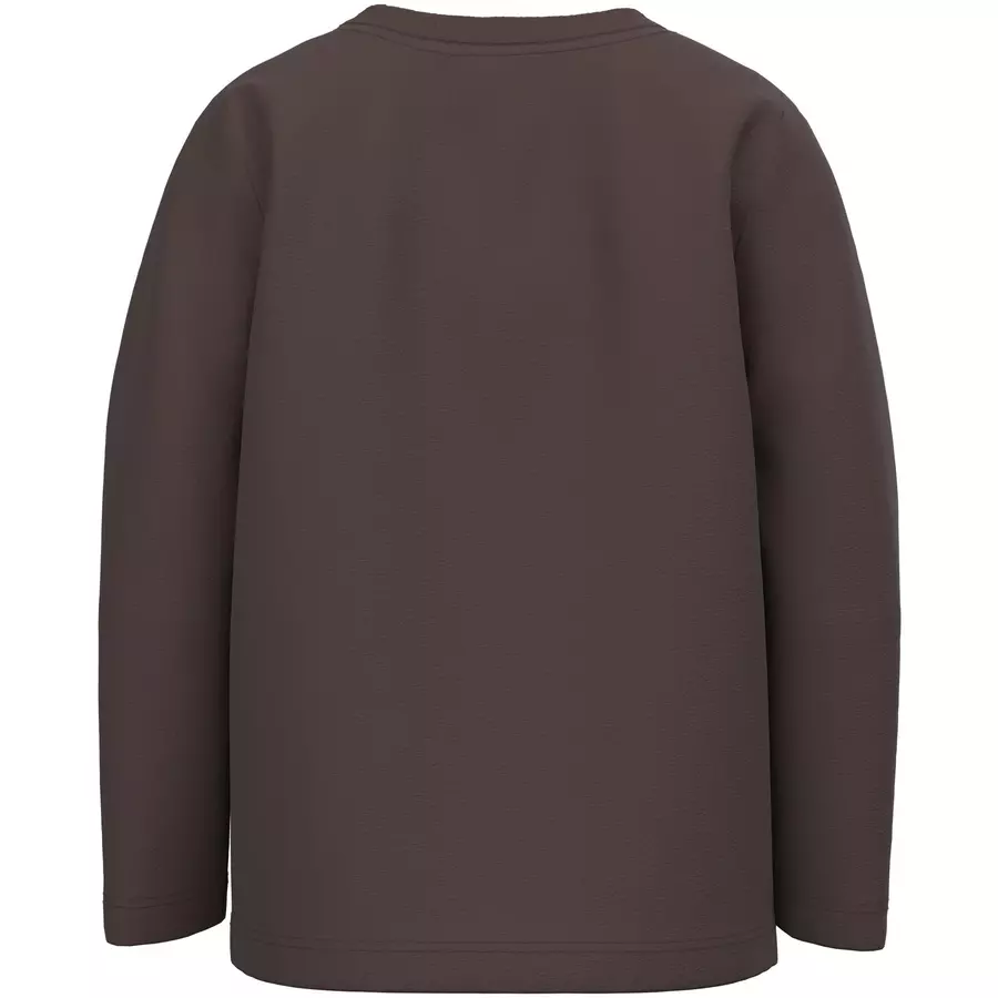 name it Langarmshirt Nmmvux Seal Brown