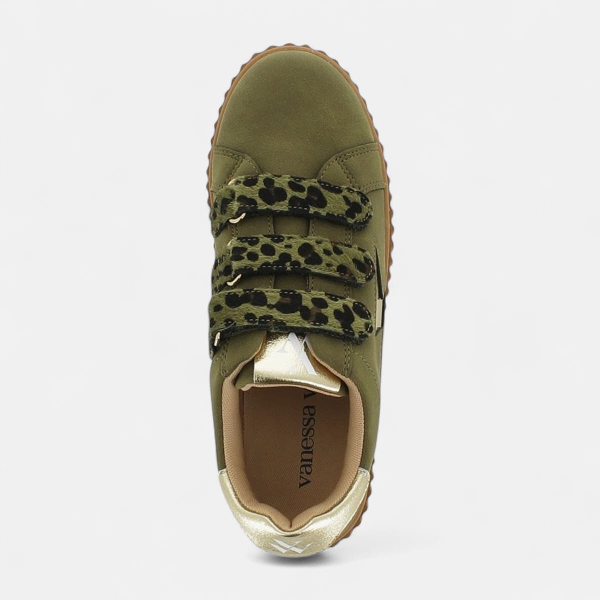 Baskets basses Femme kaki