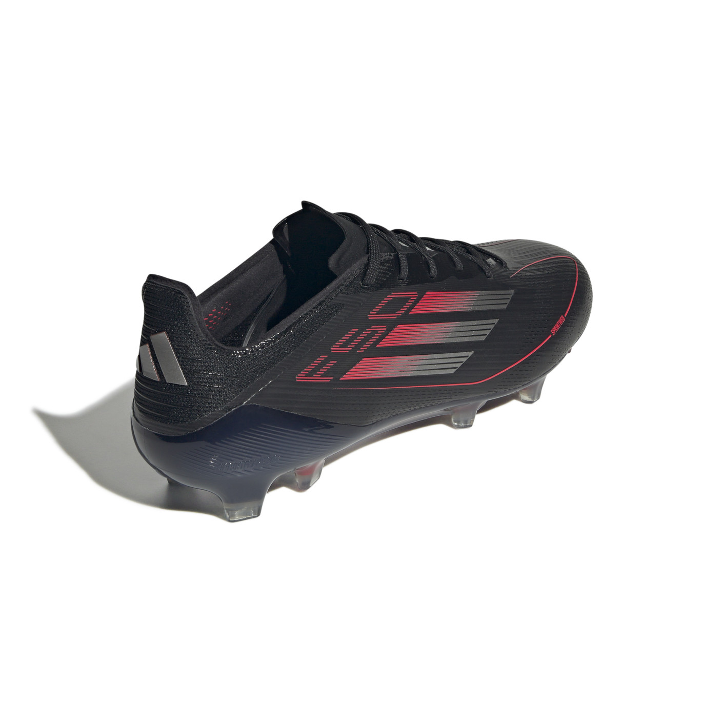 Adidas F50 Elite Gras Voetbalschoenen (FG) Zwart Rood Zilver