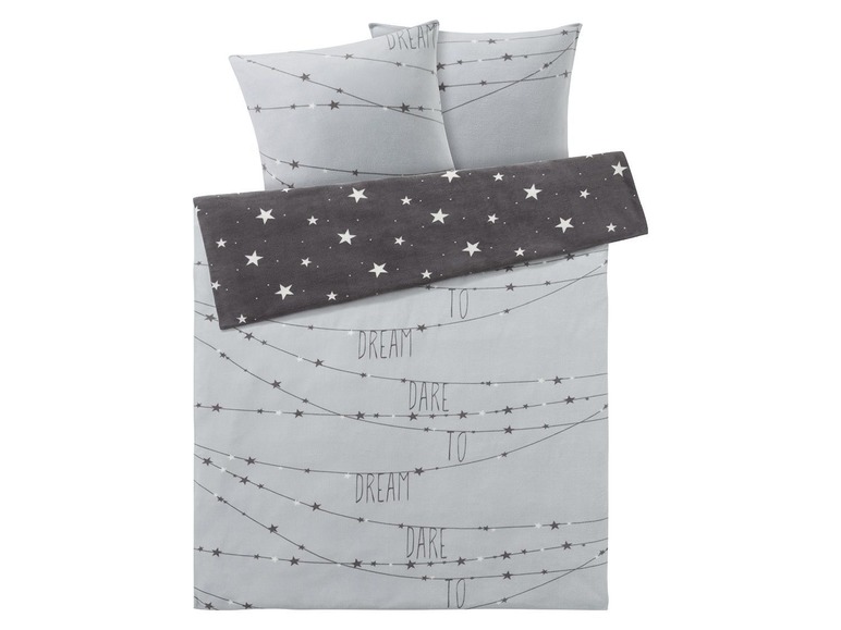 Draaibaar microvezel-fleece beddengoed 200 x 200 cm