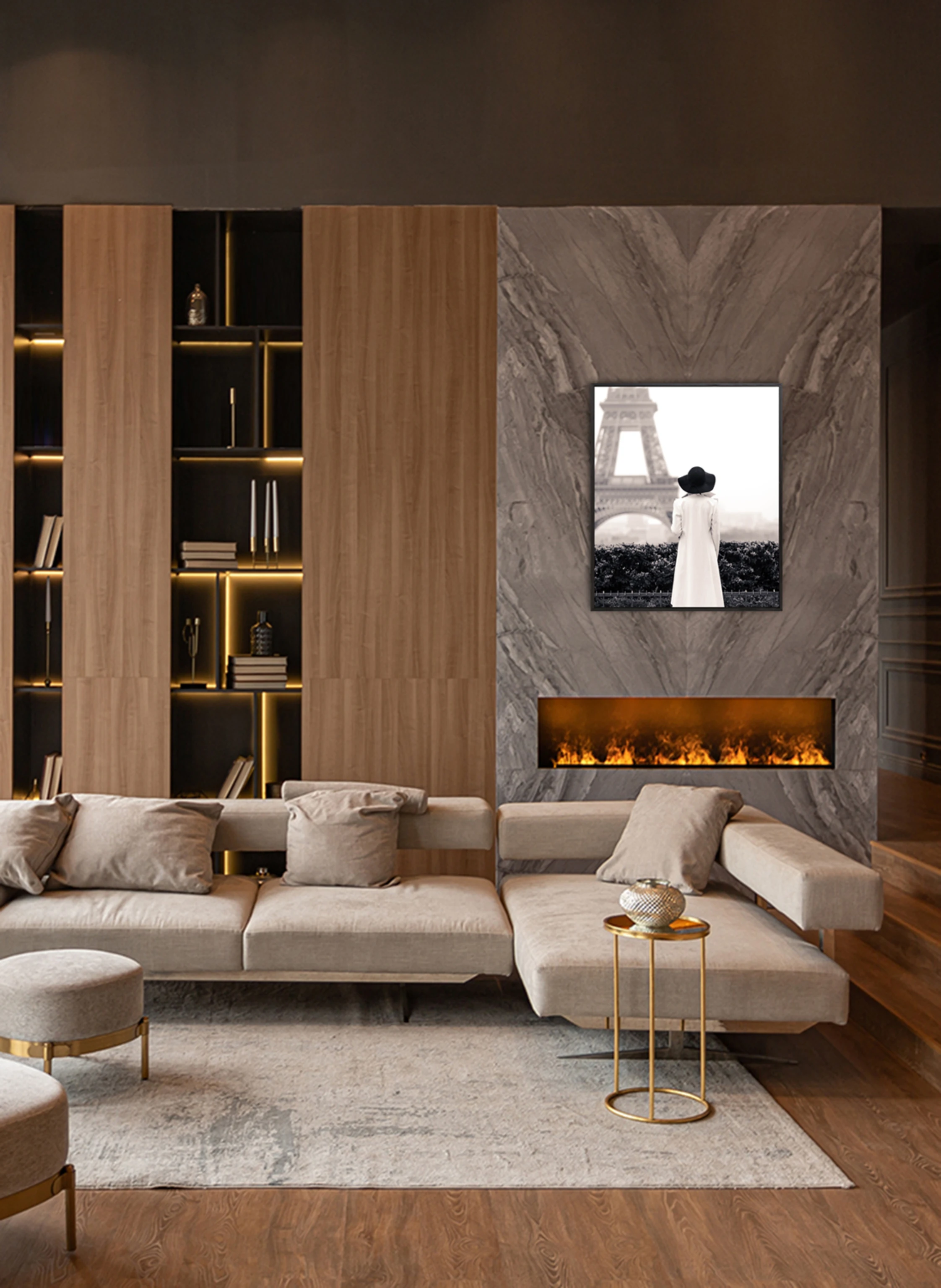 Liv Corday Wandbild EINFACH PARIS mit Rahmen