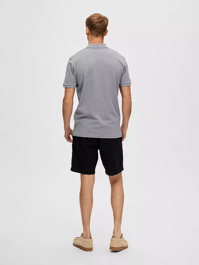 SELECTED Poloshirt SLHDANTE  grau
