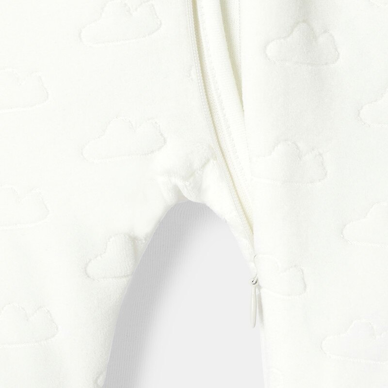 Pyjama en velours dévoré blanc naissance Absorba Blanc