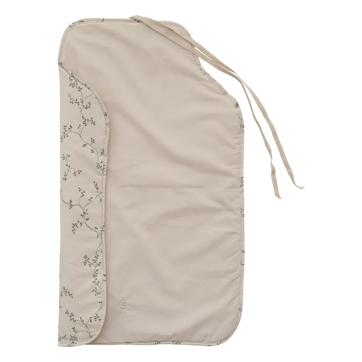 garbo&friends Matelas à langer de voyage Botany en percale de coton | Vert