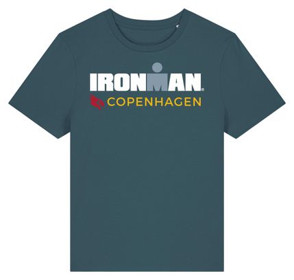 T-Shirt Manches Courtes Ironman Copenhagen Bleu Turquoise Femme