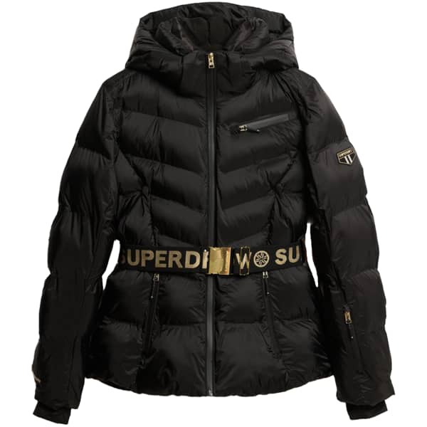 Veste de ski SUPERDRY LUXE PUFFER JACKET BLACK