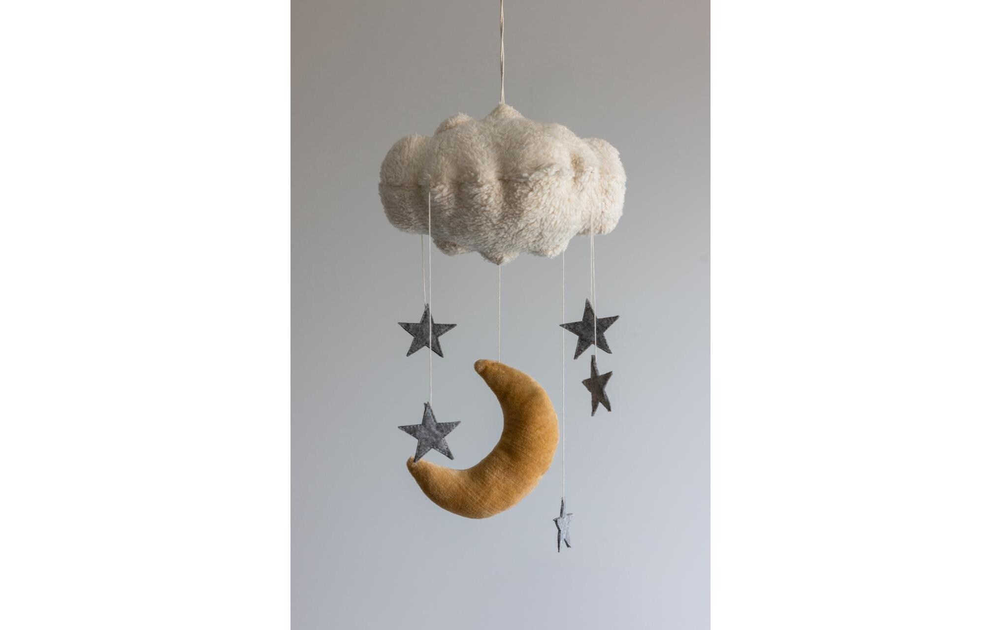 Mobile Moon & Stars Gelb/WeissKindermobile