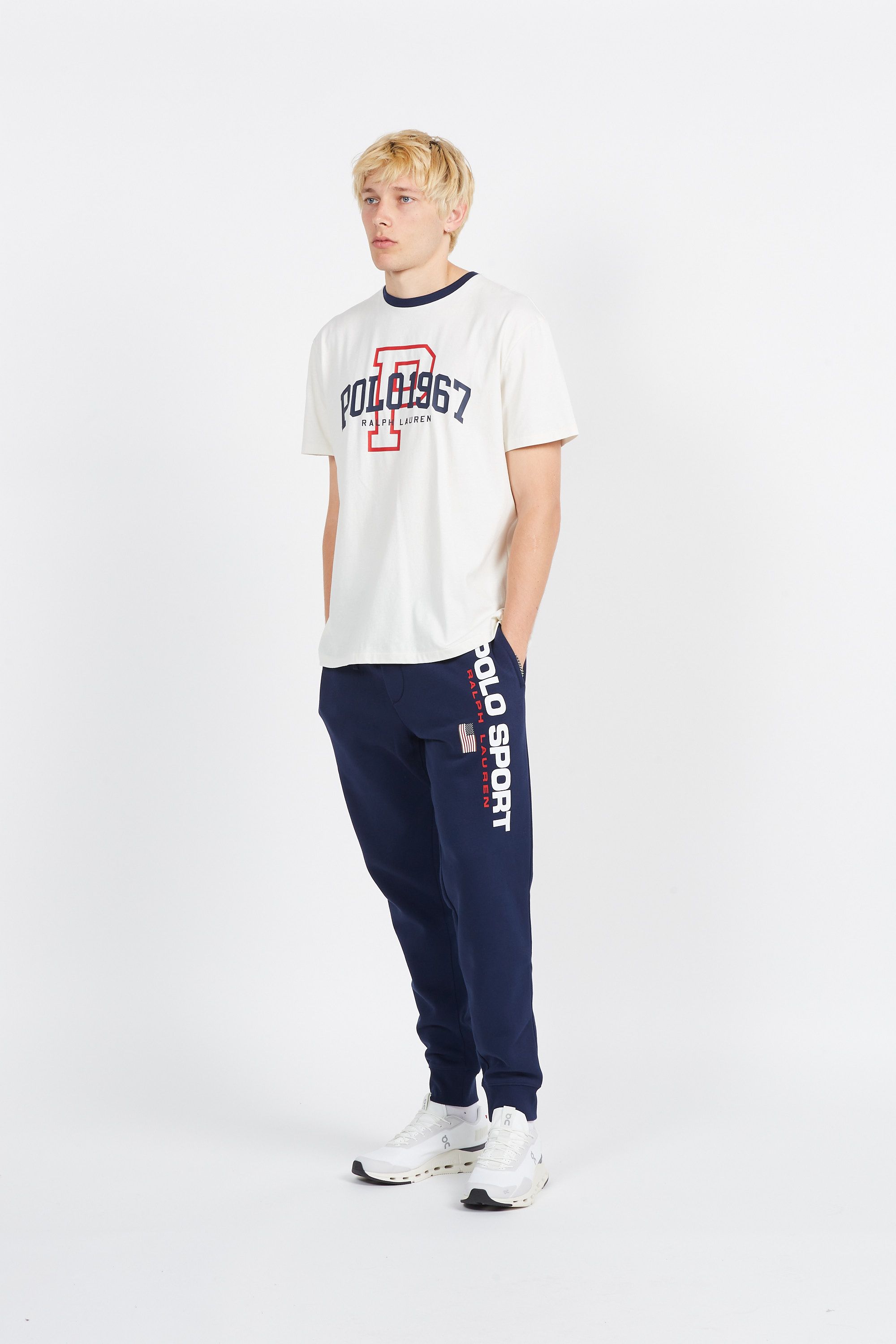 POLO RALPH LAUREN T-shirt  Classic Fit Logo Jersey T-Shirt Beige