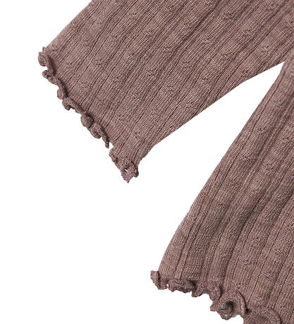 Name It Bluse - Uld - Rib - NmfWossa - Purple Dove