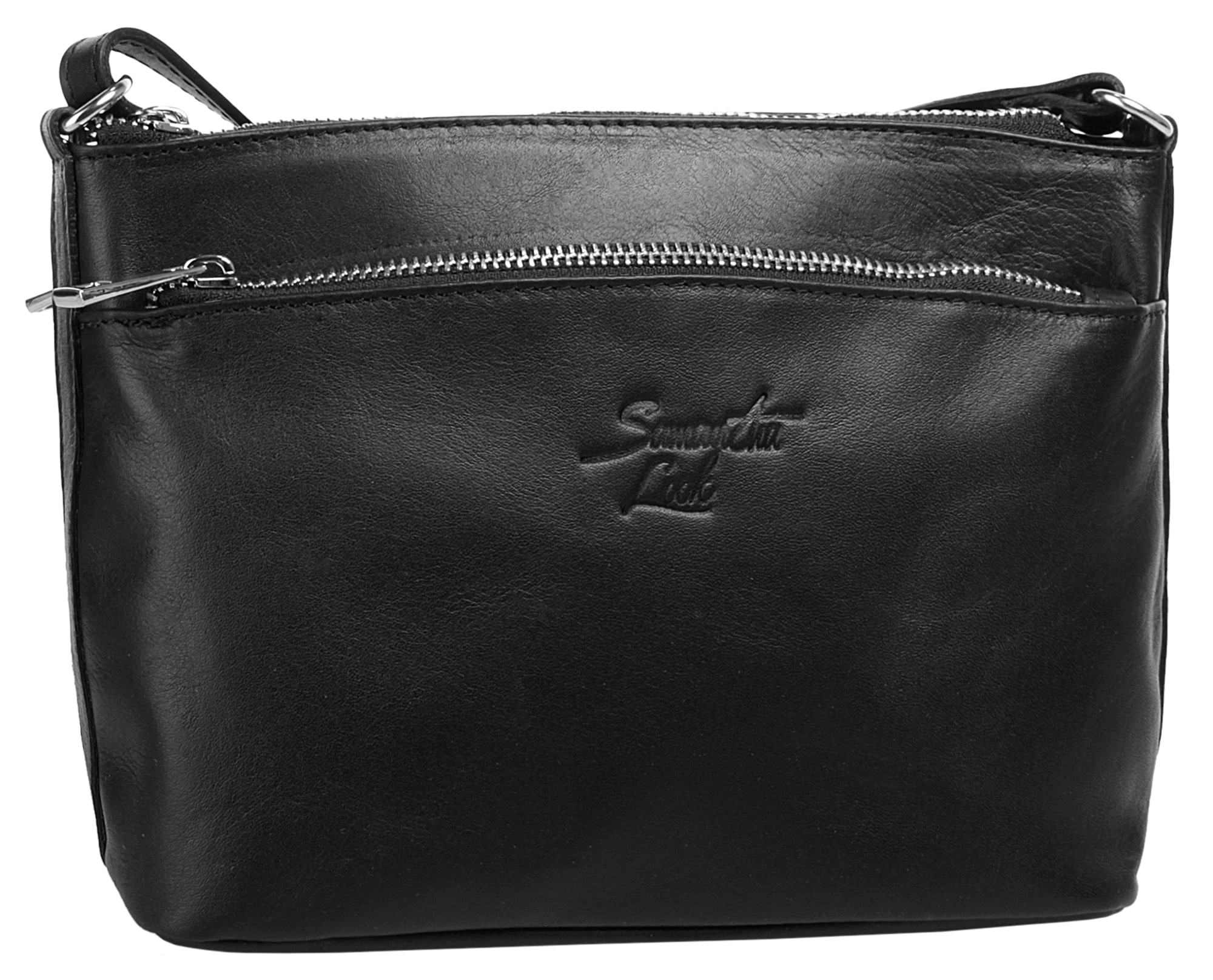 Samantha Look Umhängetasche echt Leder, Made in Italy
