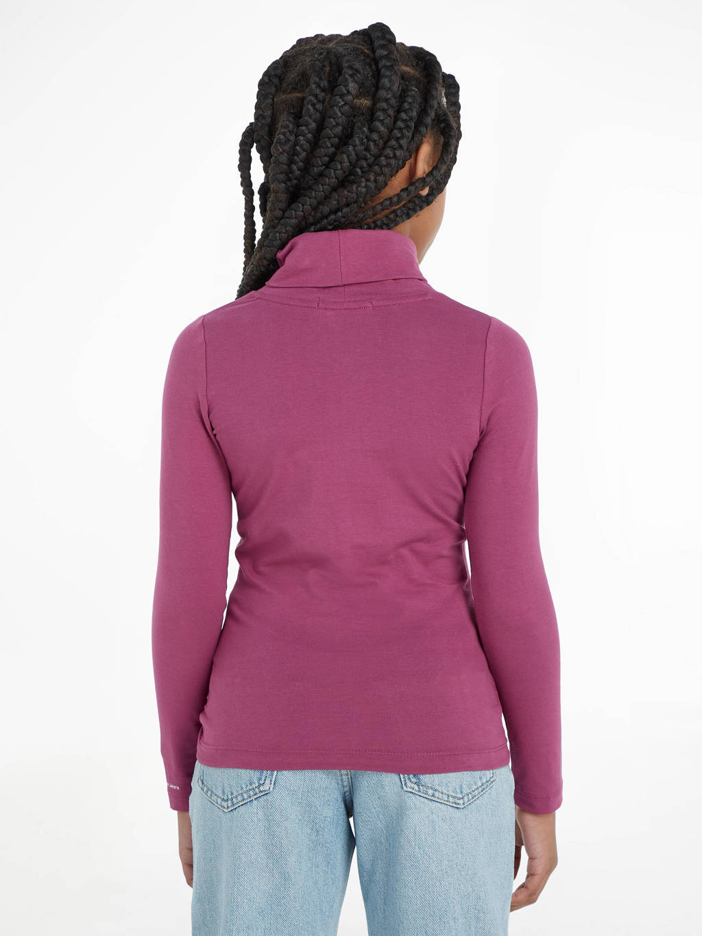 Calvin Klein longsleeve met logo paars
