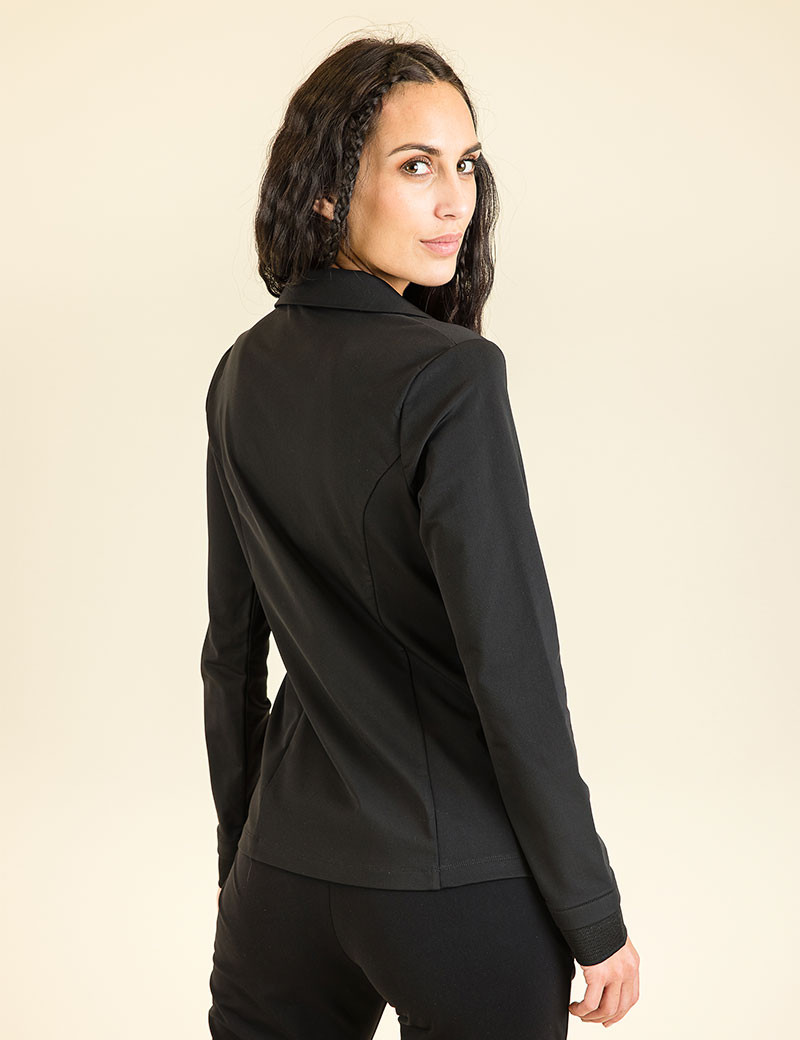 HBT BASICS ESSENTIELS | SHIRLEY BLAZER UNI VESTE FEMME NOIR/MORDORÉ