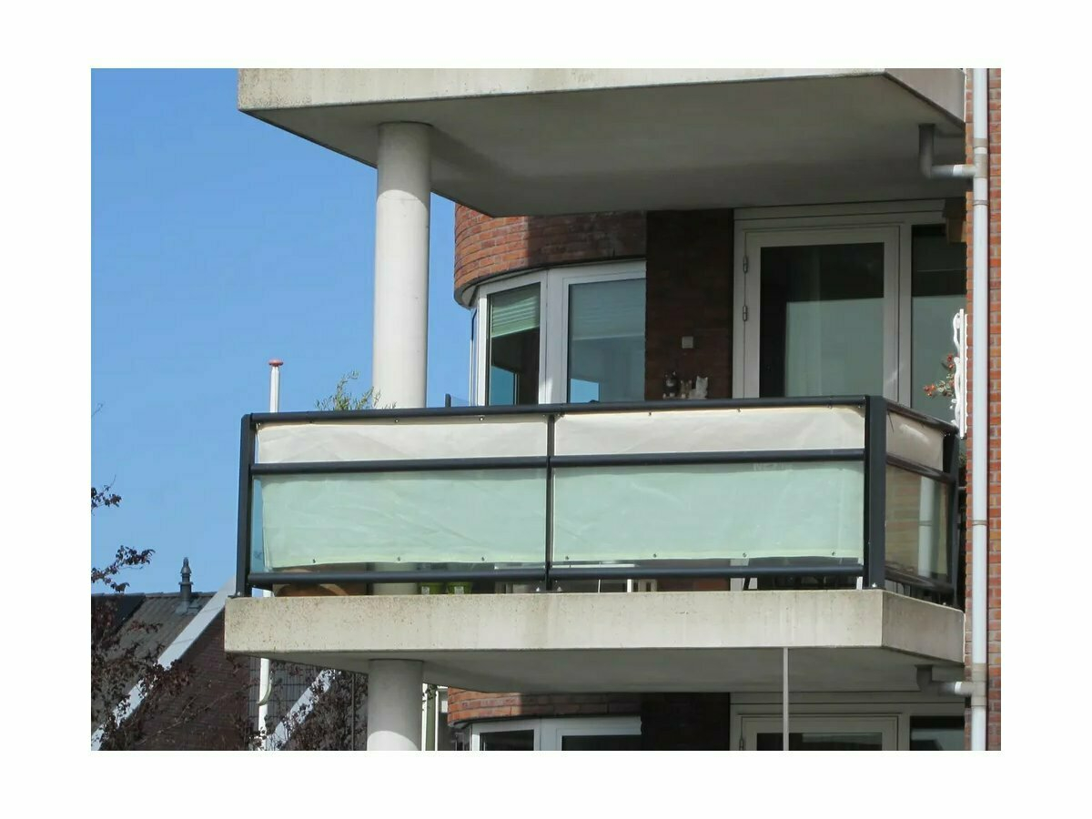 Platinum 500 x 80 cm Coolfit balkondoek - Gebroken wit