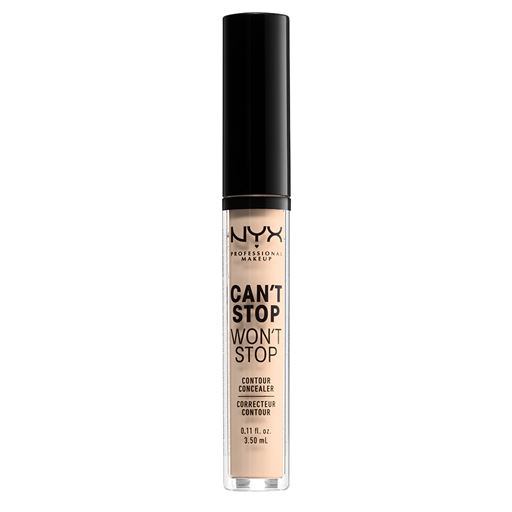 NYX Professional Makeup Can't Stop Won't Stop 24-Hours Concealer, Light Ivory