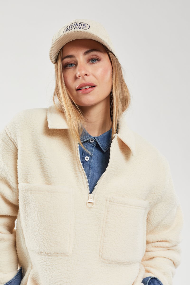 Sweat zippé unisexe - sherpa