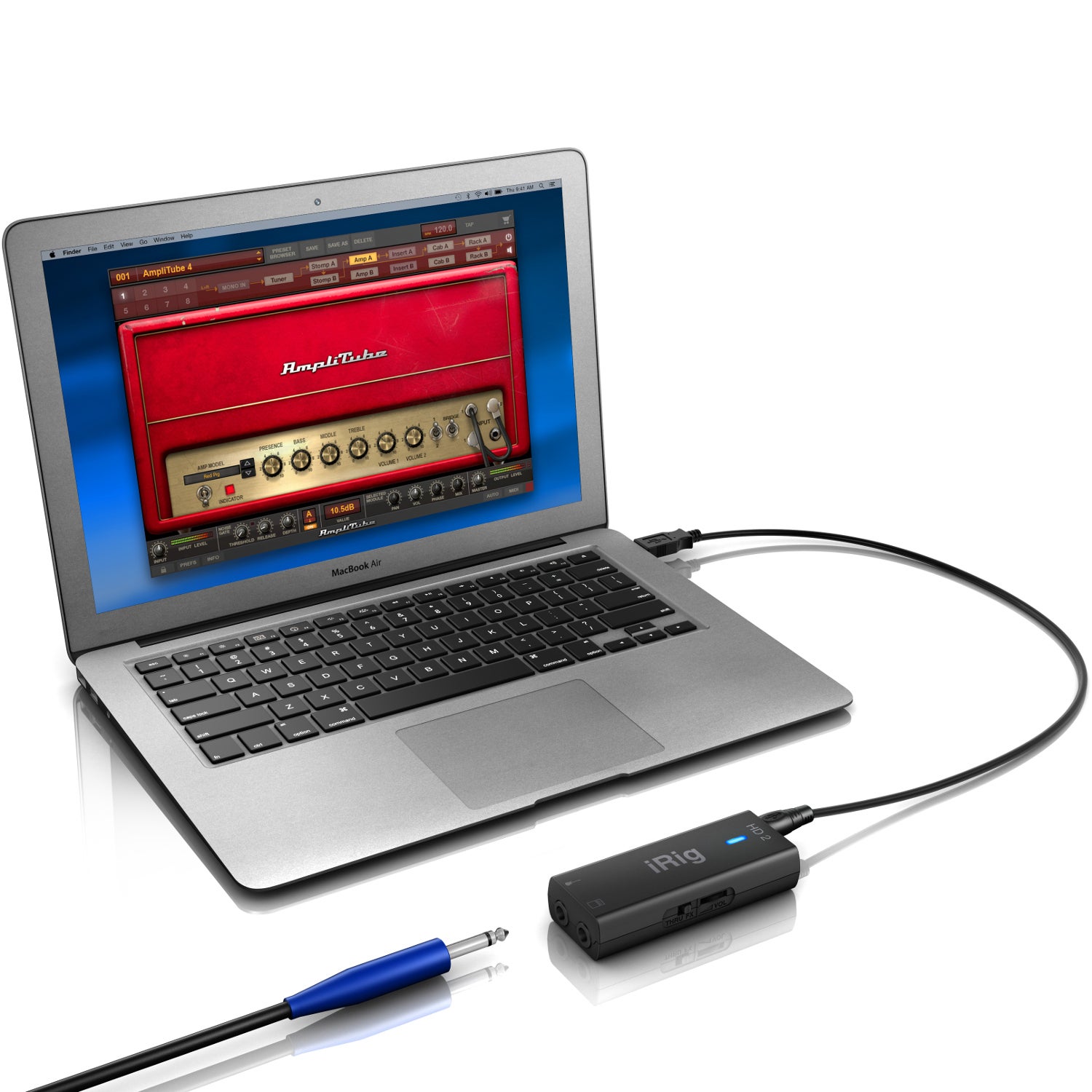 IK Multimedia iRig HD 2 gitaar interface voor PC, Mac en iOS