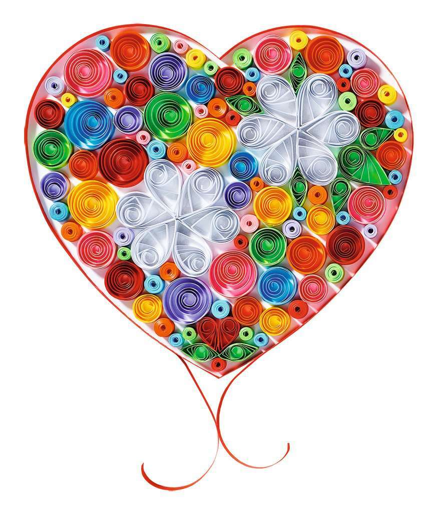 Ravensburger Spiel Bastelset DIY Paper Art Blumen & Einhörner