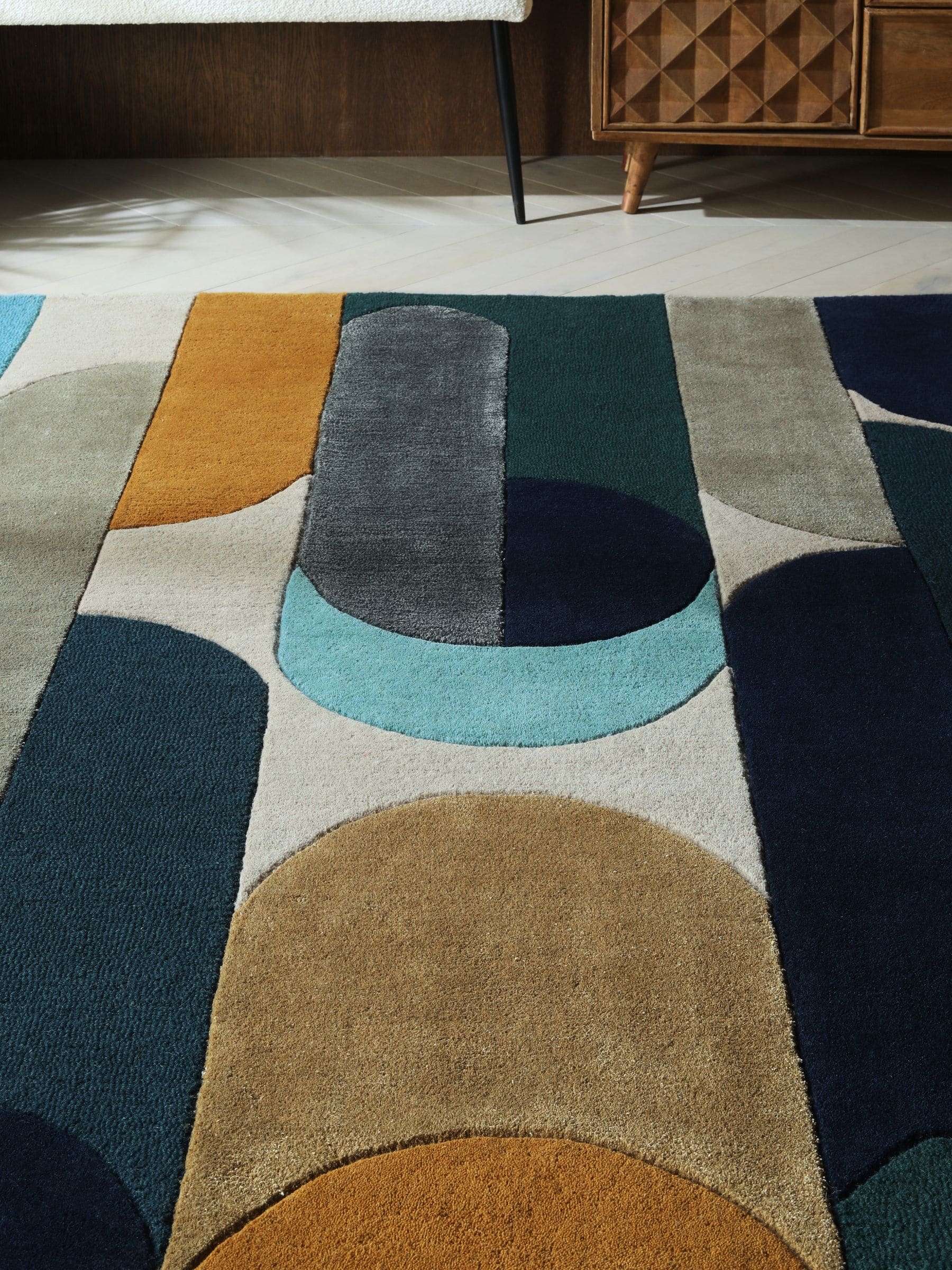 Retro Shapes Tapijt