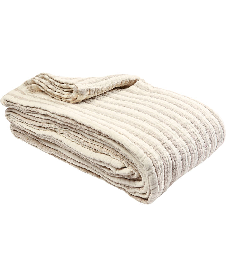 Magasin du Nord Collection Stripe throw beige Beige