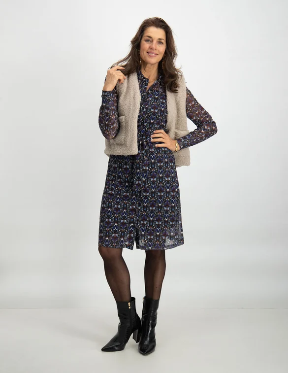 Tramontana Jurk Winter Ikat C10-10-501