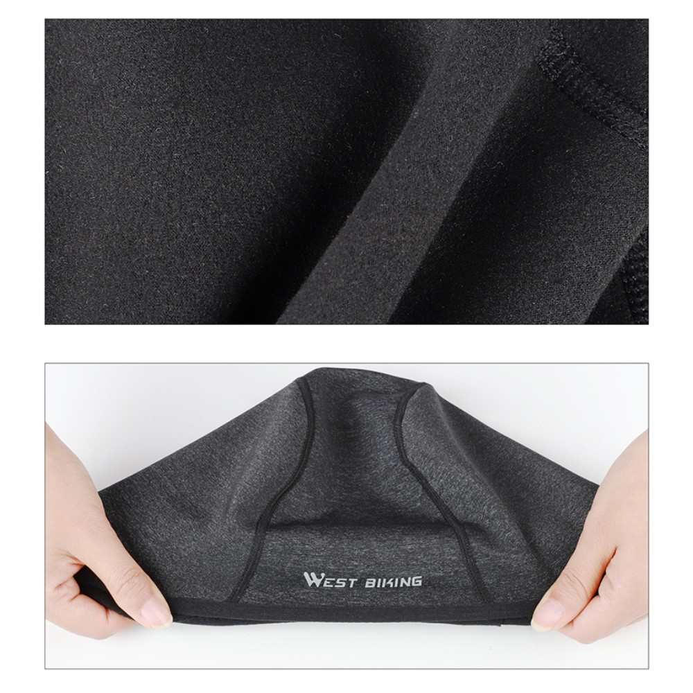 Outdoor Fleece Mütze Wintersport Kappe mit Brillenloch - Schwarz