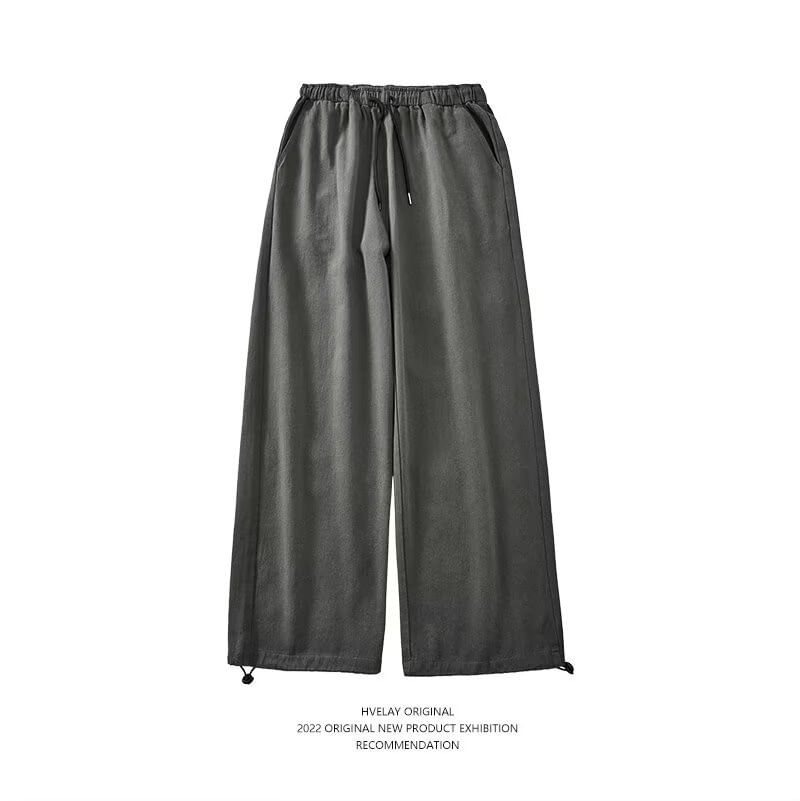 Urtishia - Mid Rise Plain Wide Leg Broek