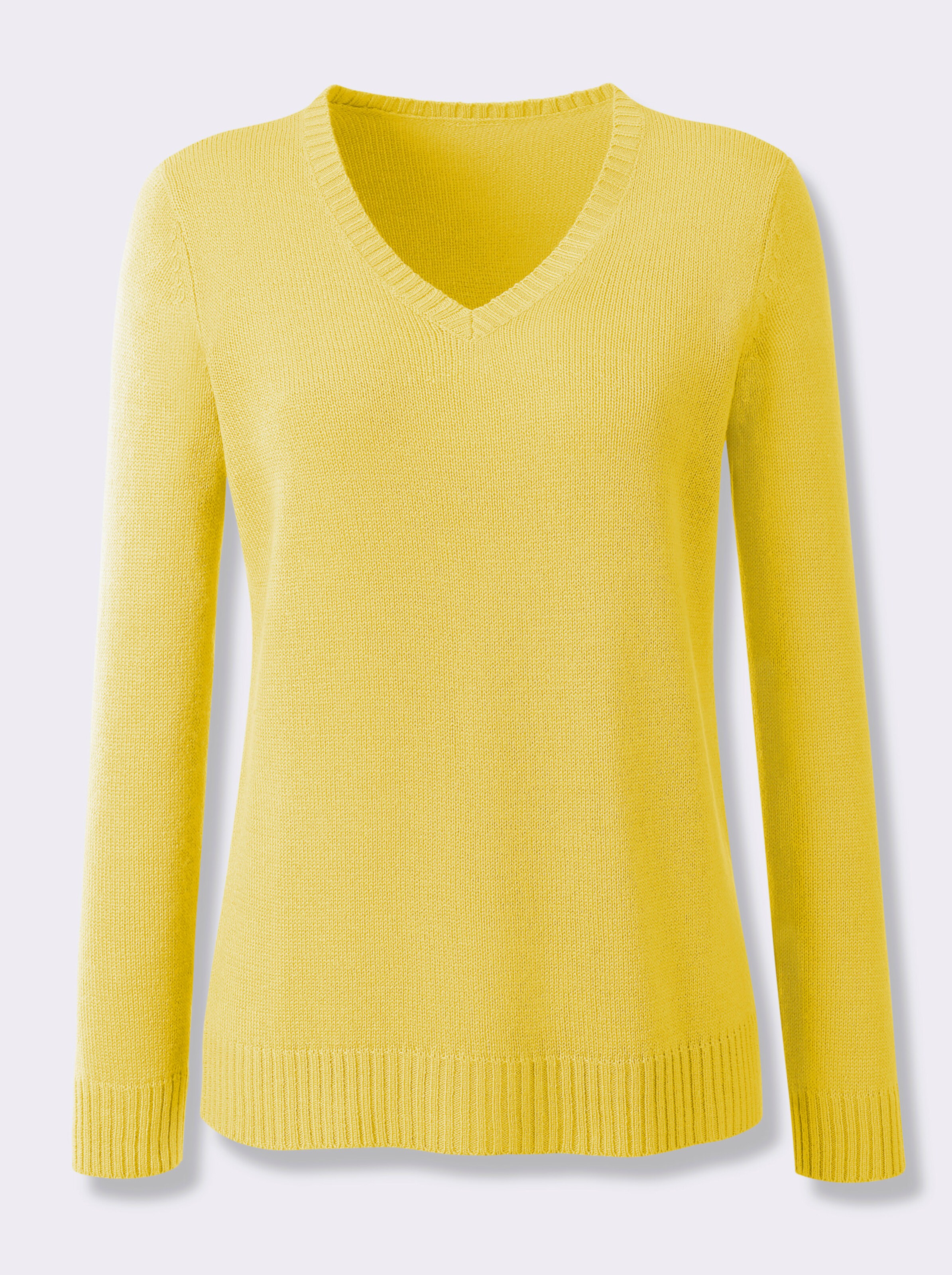 V-Ausschnitt-Pullover