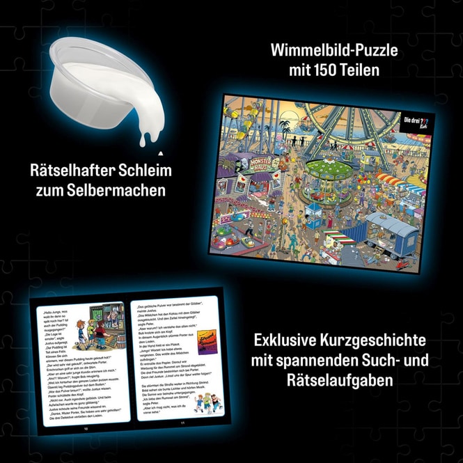 Die drei ??? Kids - Krimi Puzzle - Vorsicht, Glibber-Falle!