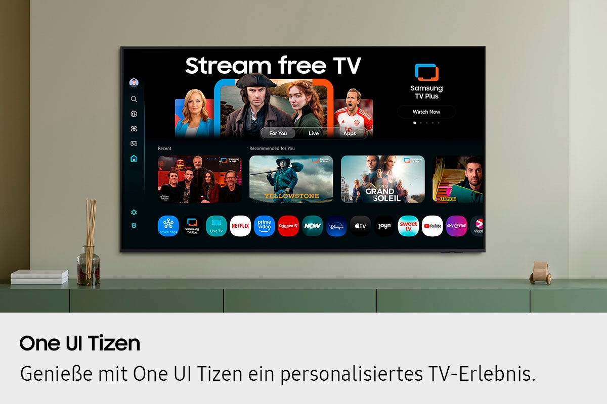 Samsung LED-Fernseher »GU50U8079FU« 125 cm/50 ″ Smart-TV Crystal UHD, Q-Symphony, Dolby Surround Sound, Triple Tuner, Smart-Hub
