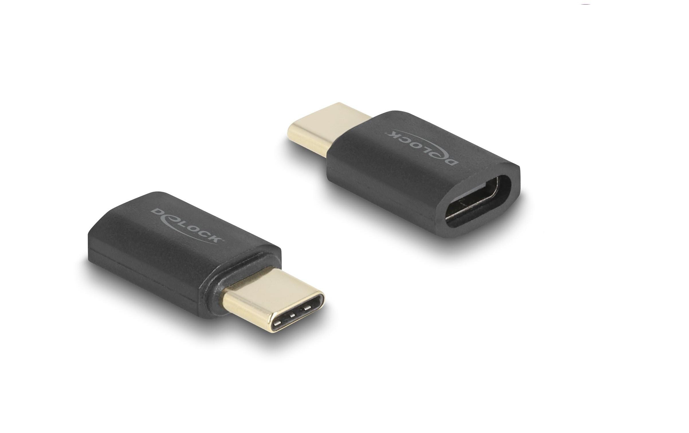 USB-Adapter 8K 60 Hz, PD3.1, USB-C Buchse - USB-C SteckerDelock USB Adapter 40 Gbps USB Type-C PD 3.1 240 W Stecker zu Buchse Portschoner 8K 60 Hz
