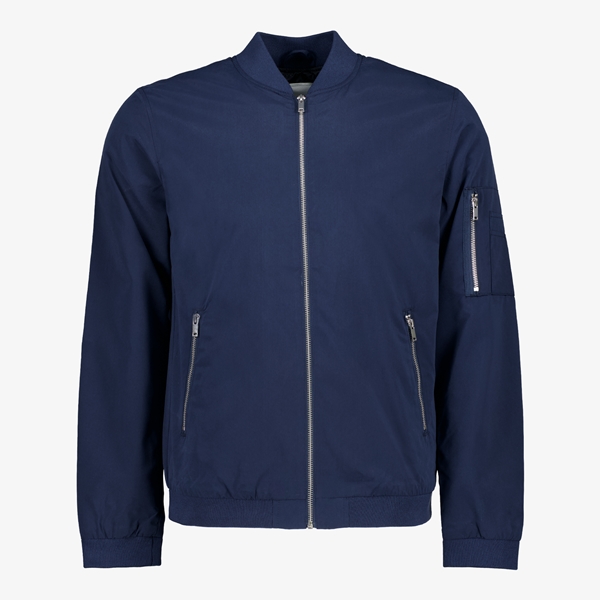 Product heren bomber jas blauw