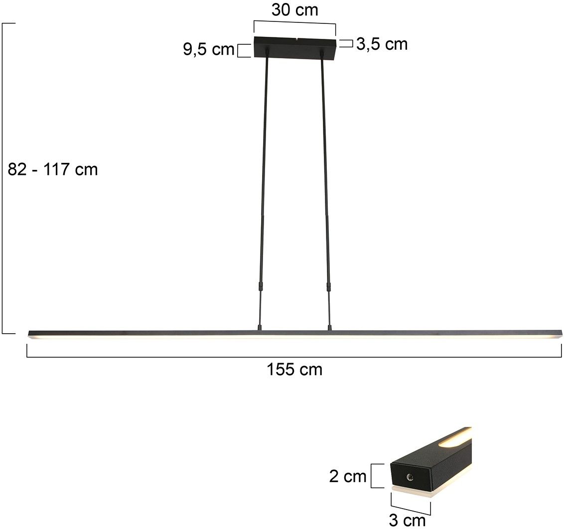Hanglamp 7971ZW Zelena B155 x D9.5 cm