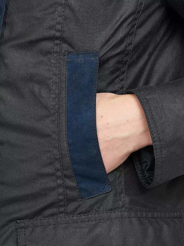BARBOUR Parka BOWER WAX dunkelblau