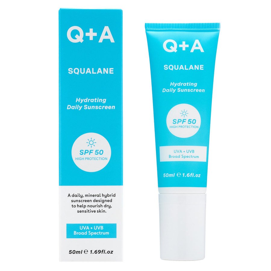 Q+A Squalane Hydrating Face Sunscreen SPF50 50ml