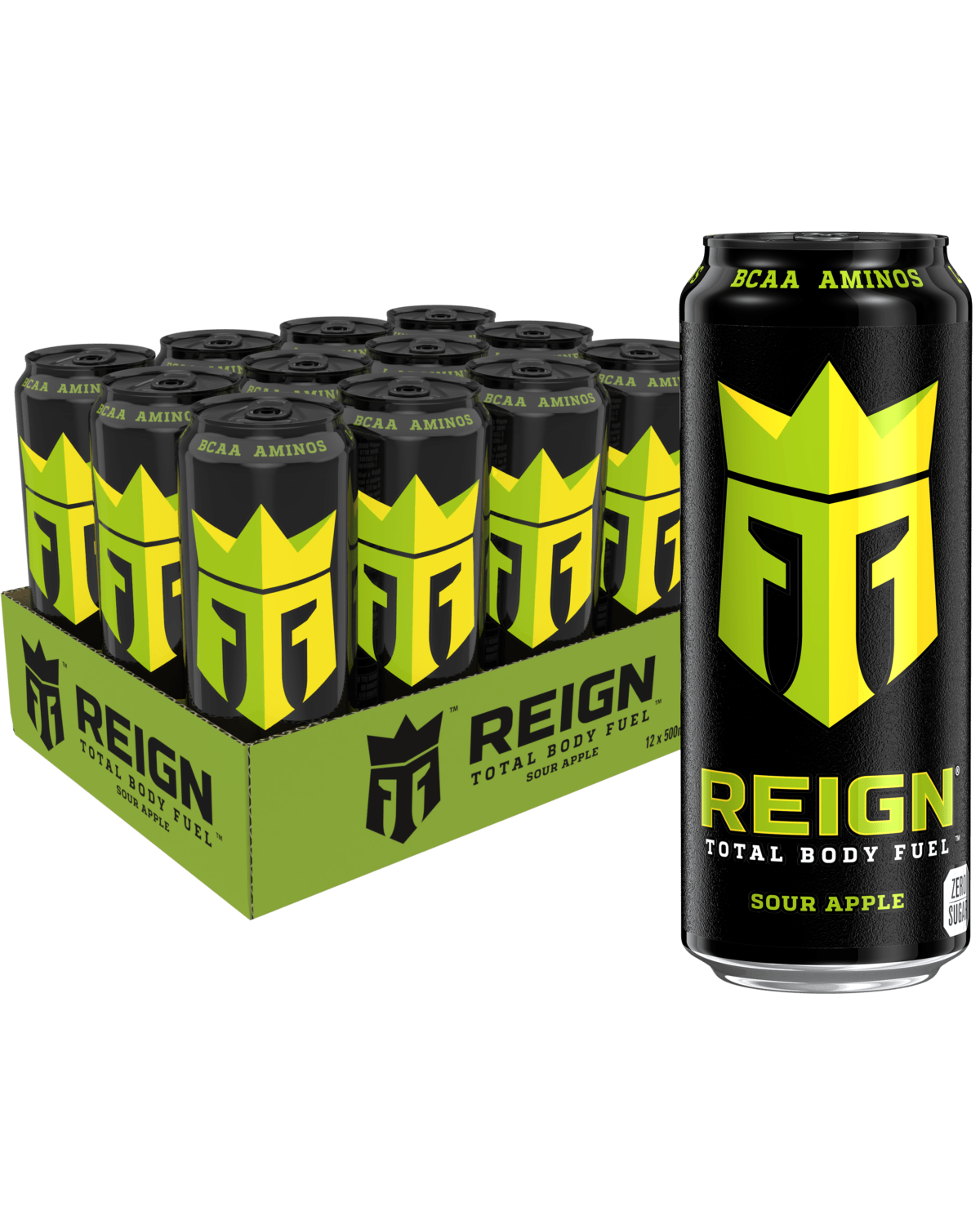 REIGN Sour Apple 12x500ml