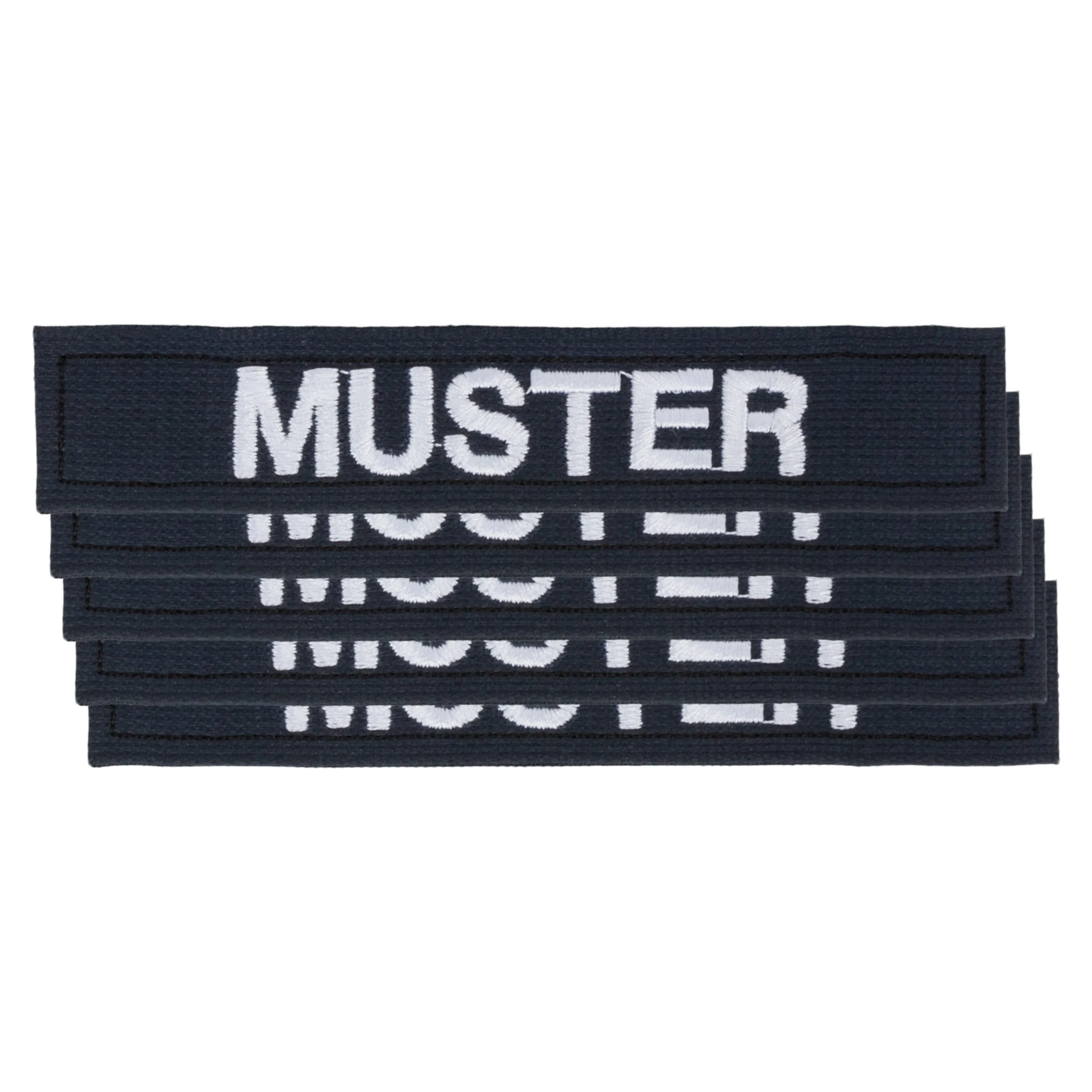 ASMC -  Namensbänder 5er Set blau weiß