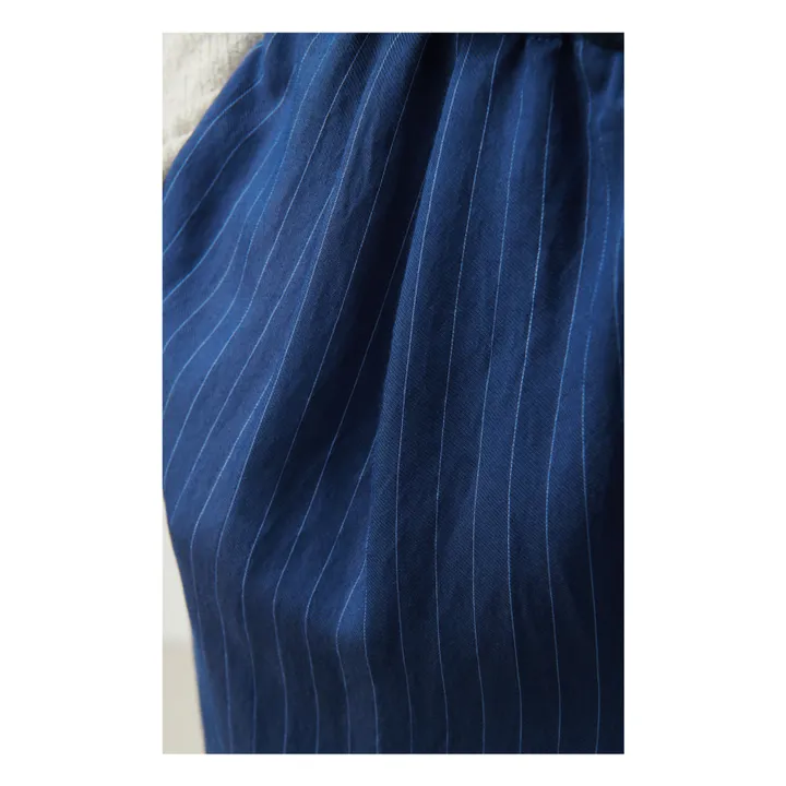 American Vintage Pantalon Rayé Okyrow | Bleu marine